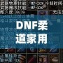 DNF柔道家用什么武器最好？全方位解析最佳武器選擇！