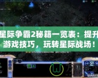 星際爭霸2秘籍一覽表：提升游戲技巧，玩轉(zhuǎn)星際戰(zhàn)場！