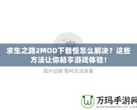 求生之路2MOD下載慢怎么解決？這些方法讓你暢享游戲體驗！