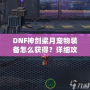 DNF神劍梁月寵物裝備怎么獲得？詳細(xì)攻略助你輕松獲取