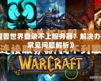 《魔獸世界登錄不上服務(wù)器？解決辦法與常見問題解析》