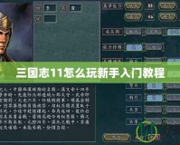 三國(guó)志11怎么玩新手入門(mén)教程