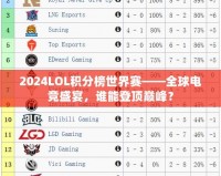 2024LOL積分榜世界賽——全球電競盛宴，誰能登頂巔峰？