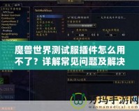 魔獸世界測試服插件怎么用不了？詳解常見問題及解決方案