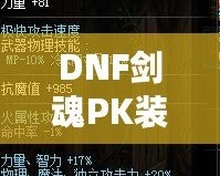 DNF劍魂P(guān)K裝備搭配全面解析，讓你戰(zhàn)力飆升！