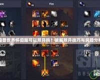 魔獸世界懷舊服可以雙開嗎？破解雙開技巧與風(fēng)險分析