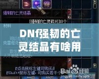 DNf強韌的亡靈結晶有啥用？探索新版本必備的神秘材料！