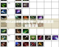 Dota6.83裝備解析：掌握新潮流，制霸戰(zhàn)場