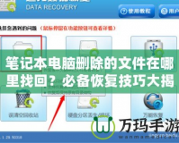 筆記本電腦刪除的文件在哪里找回？必備恢復(fù)技巧大揭秘