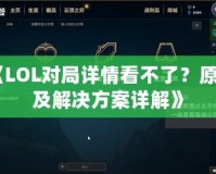 《LOL對(duì)局詳情看不了？原因及解決方案詳解》