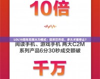 LOL10周年無限火力模式：狂歡已開啟，多久才能停止？