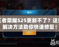 王者榮耀S25更新不了？這些解決方法助你快速修復(fù)！