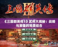 《三國群英傳3》武將大揭秘：戰(zhàn)略與英雄的完美結(jié)合