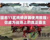 三國志11武將修改器使用教程：讓你成為戰(zhàn)場(chǎng)上的真正霸主