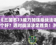 《三國志13威力加強版戰(zhàn)法哪個好？選對戰(zhàn)法決定勝負！》