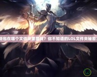 LOL更新包在哪個文件夾里面找？你不知道的LOL文件夾秘密大揭秘！