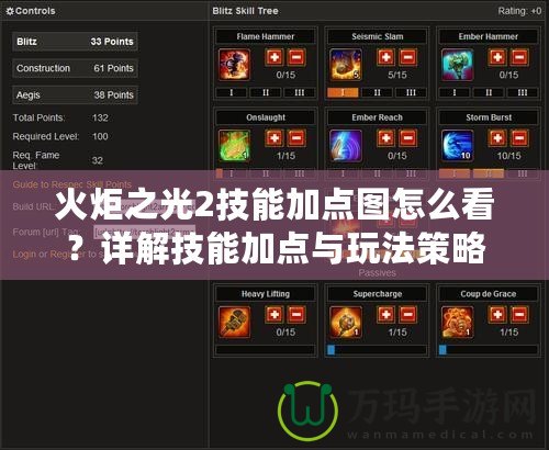 火炬之光2技能加點(diǎn)圖怎么看？詳解技能加點(diǎn)與玩法策略