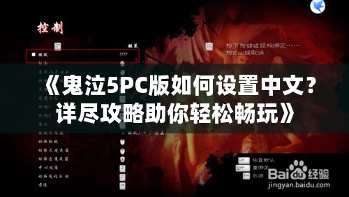 《鬼泣5PC版如何設(shè)置中文？詳盡攻略助你輕松暢玩》