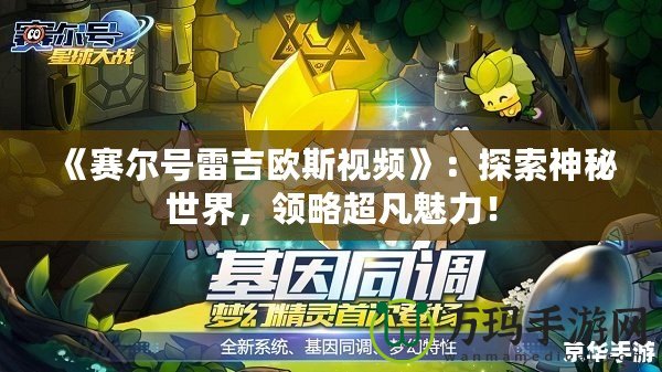 《賽爾號雷吉歐斯視頻》：探索神秘世界，領(lǐng)略超凡魅力！