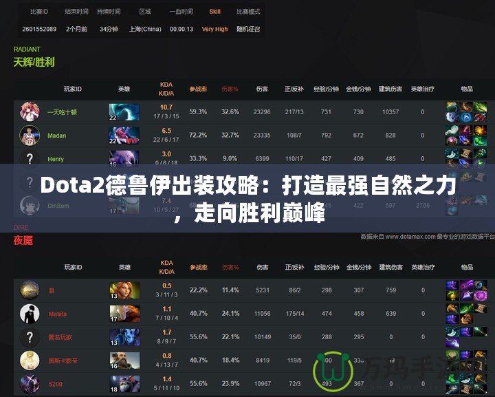 Dota2德魯伊出裝攻略：打造最強自然之力，走向勝利巔峰