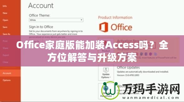 Office家庭版能加裝Access嗎？全方位解答與升級方案