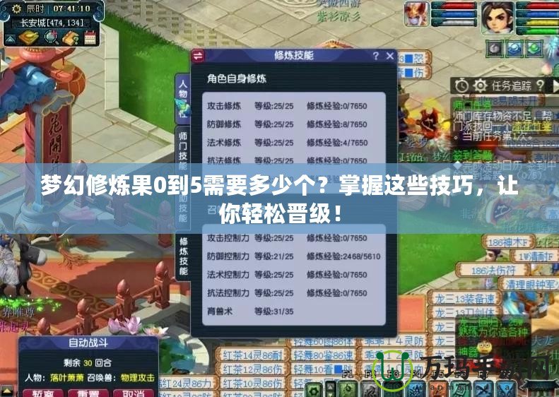 夢幻修煉果0到5需要多少個？掌握這些技巧，讓你輕松晉級！