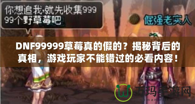 DNF99999草莓真的假的？揭秘背后的真相，游戲玩家不能錯過的必看內(nèi)容！