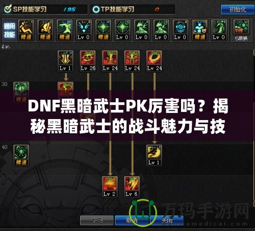 DNF黑暗武士PK厲害嗎？揭秘黑暗武士的戰(zhàn)斗魅力與技巧