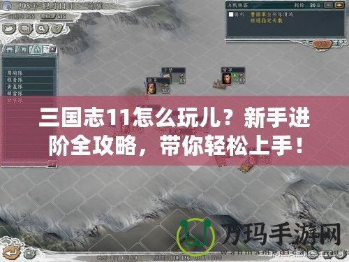 三國志11怎么玩兒？新手進(jìn)階全攻略，帶你輕松上手！