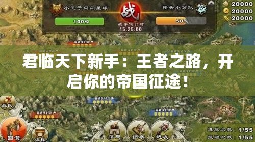 君臨天下新手：王者之路，開啟你的帝國征途！