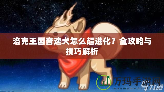 洛克王國音速犬怎么超進(jìn)化？全攻略與技巧解析