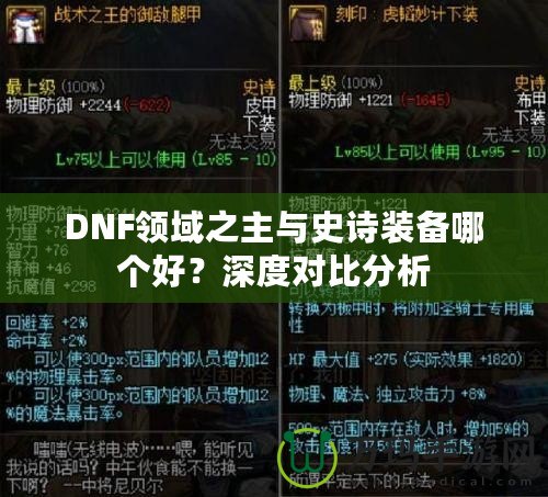 DNF領(lǐng)域之主與史詩裝備哪個(gè)好？深度對比分析