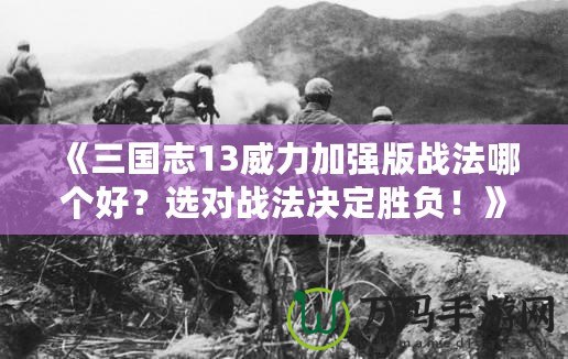 《三國志13威力加強版戰(zhàn)法哪個好？選對戰(zhàn)法決定勝負！》