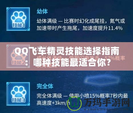 QQ飛車精靈技能選擇指南：哪種技能最適合你？