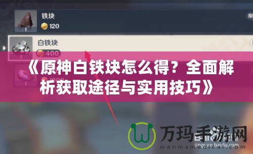 《原神白鐵塊怎么得？全面解析獲取途徑與實(shí)用技巧》