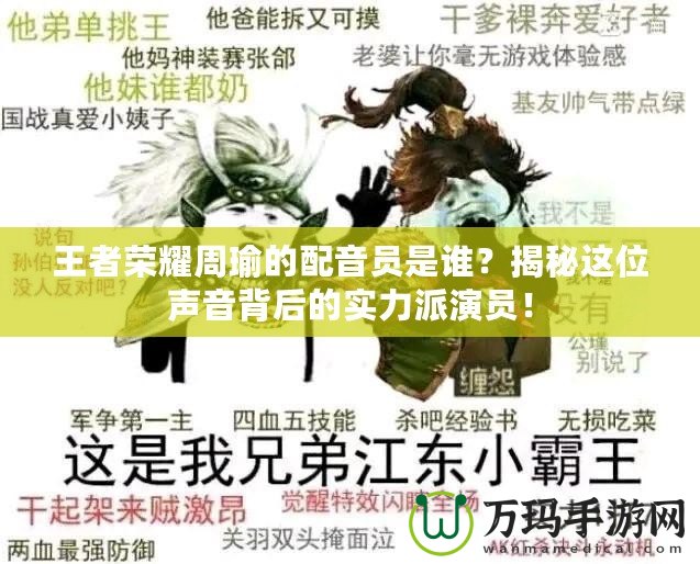 王者榮耀周瑜的配音員是誰？揭秘這位聲音背后的實(shí)力派演員！