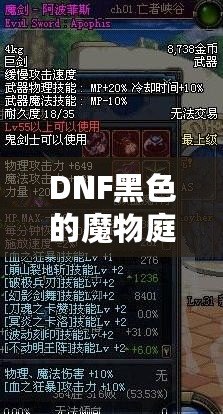 DNF黑色的魔物庭院給什么？一場超乎想象的挑戰(zhàn)與獎(jiǎng)勵(lì)之旅