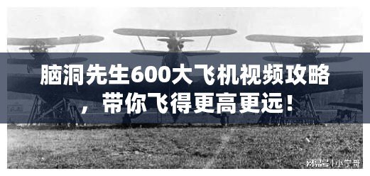 腦洞先生600大飛機視頻攻略，帶你飛得更高更遠！