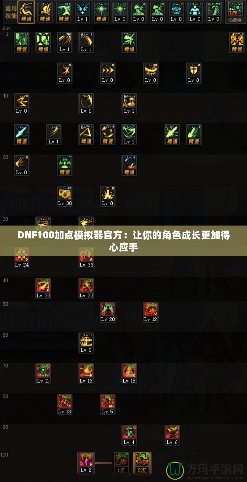 DNF100加點模擬器官方：讓你的角色成長更加得心應(yīng)手