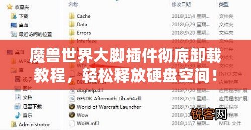 魔獸世界大腳插件徹底卸載教程，輕松釋放硬盤空間！