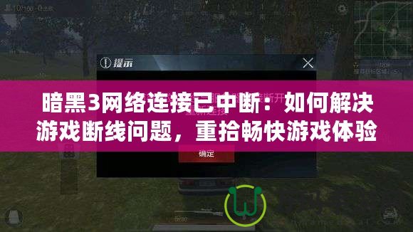 暗黑3網(wǎng)絡連接已中斷：如何解決游戲斷線問題，重拾暢快游戲體驗