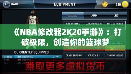 《NBA修改器2K20手游》：打破極限，創(chuàng)造你的籃球夢(mèng)