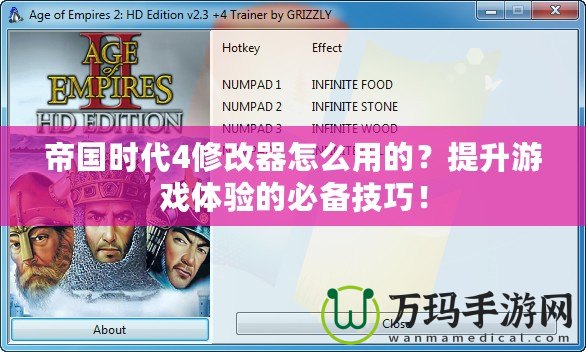 帝國時代4修改器怎么用的？提升游戲體驗的必備技巧！