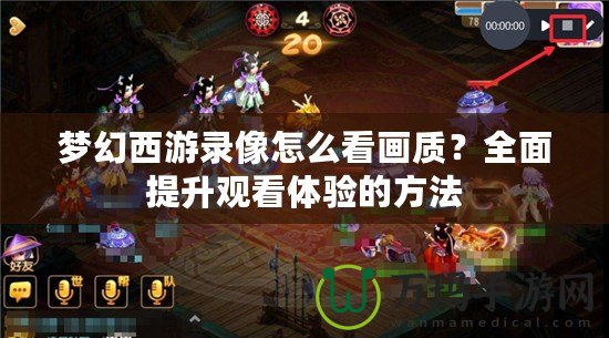 夢(mèng)幻西游錄像怎么看畫(huà)質(zhì)？全面提升觀(guān)看體驗(yàn)的方法