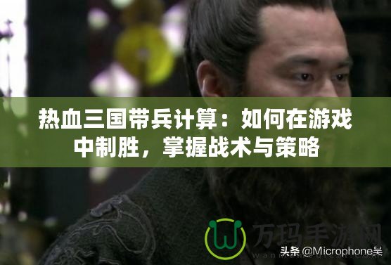 熱血三國帶兵計算：如何在游戲中制勝，掌握戰(zhàn)術(shù)與策略